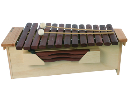 XILOFONO AMAYA C2-A3 CON 3 PLACAS INTERCAMBIABLES Y BAQUETAS EN MADERA DE PINO 90X30X40 MM