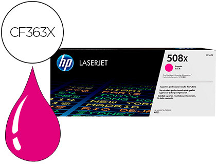 TONER HP COLOR LASERJET ENTREPRISE M552 / M553 / M577 MAGENTA 9500 PAGINAS