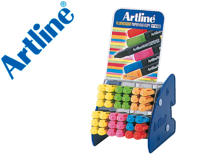 SET ROTULADORES ARTLINE FLUORESCENTE EK 660 EXPOSITOR DE 36 UNIDADES SURTIDAS
