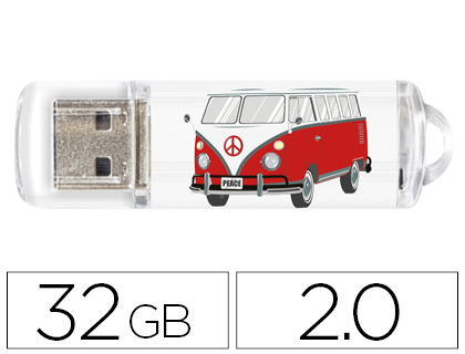 MEMORIA USB TECHONETECH FLASH DRIVE 32 GB 2.0 CAMPER VAN-VAN