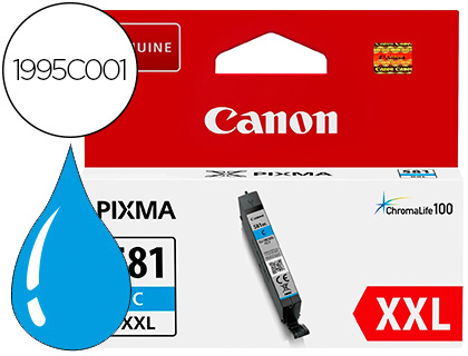 INK-JET CANON 581 XXL TS9550 / TS705 CIAN 830 PAGINAS