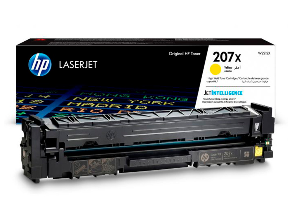 TONER HP 207X COLOR LASERJET PRO M282NW / M283FDN / M283FDW AMARILLO 2.450 PAGINAS
