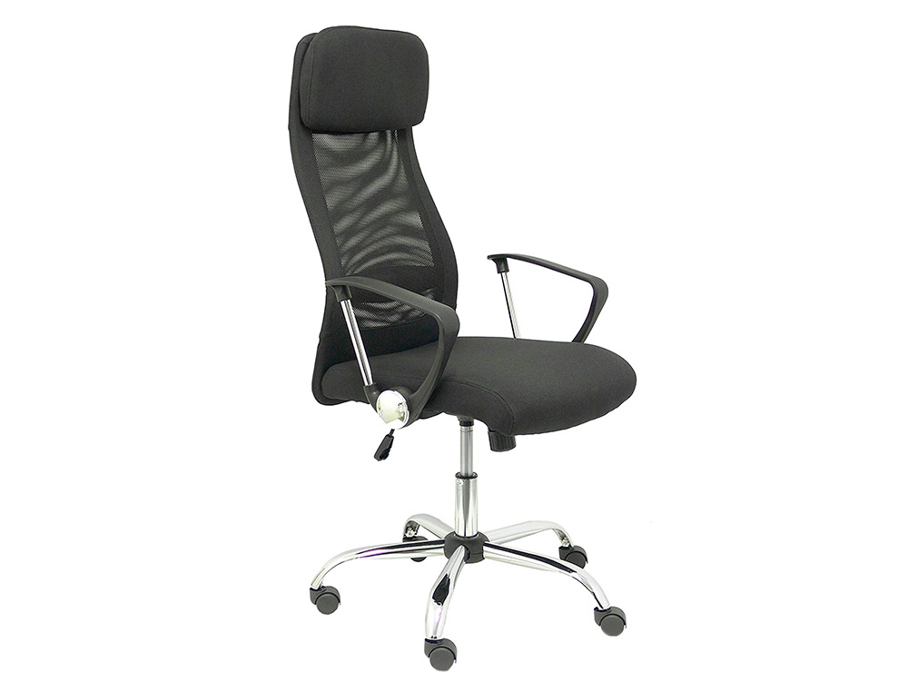 SILLA DE DIRECCION PYC ESTERAS CON BRAZOS FIJOS REGULABLE EN ALTURA RESPALDO EN MALLA TRANSPIRABLE CON