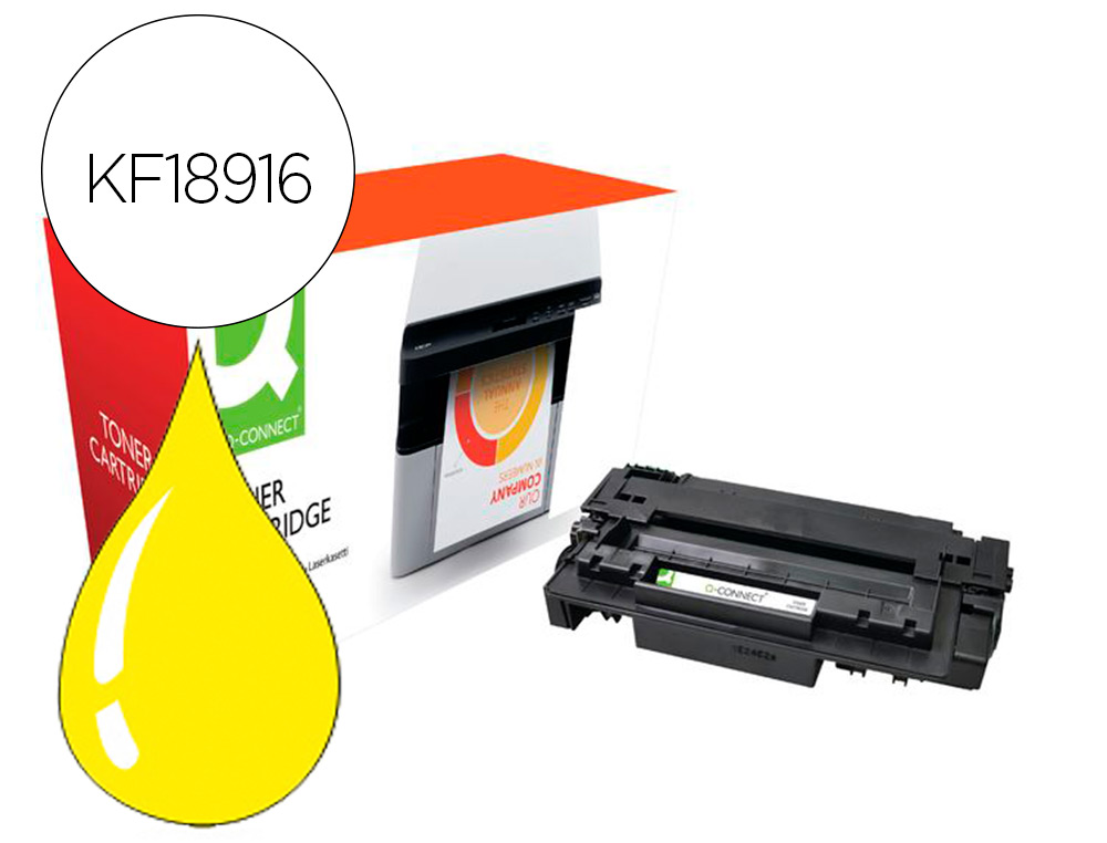 TONER COMPATIBLE Q-CONNECT CANON LBP710Y I-SENSYS LBP-710 / 712 AMARILLO 10000 PAGINAS