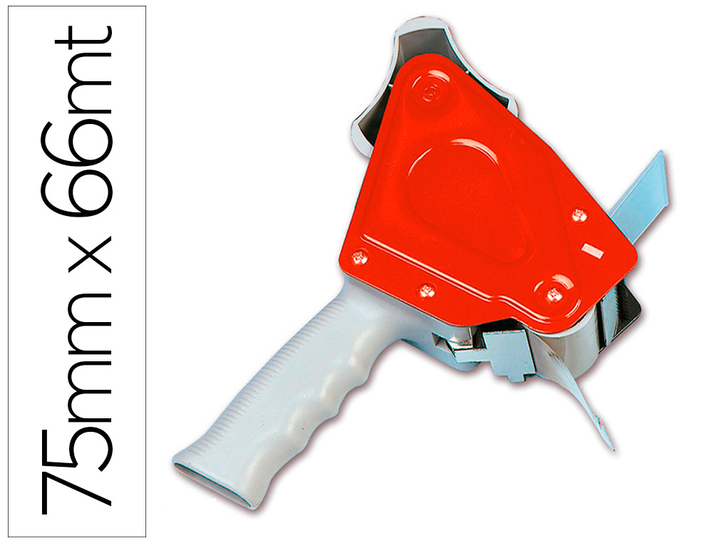 PORTARROLLO Q-CONNECT PARA EMBALAJE PARA CINTAS 66 MT X 75 MM