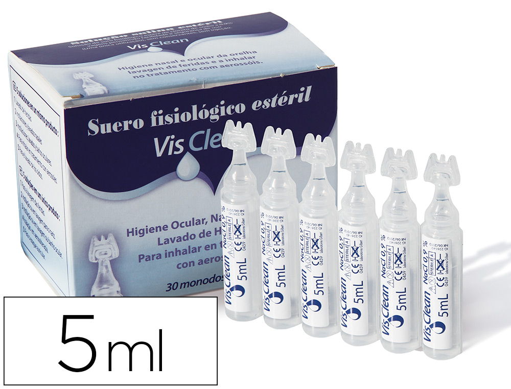 SUERO FISIOLOGICO ESTERIL SENTIDOS MONODOSIS 5 ML CAJA DE 30 UNIDADES