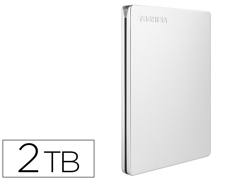 DISCO DURO EXTERNO TOSHIBA CANVIO SLIM HDD 2,50\" 5.000 MBIT/S USB 3.0 2 TB COLOR BLANCO