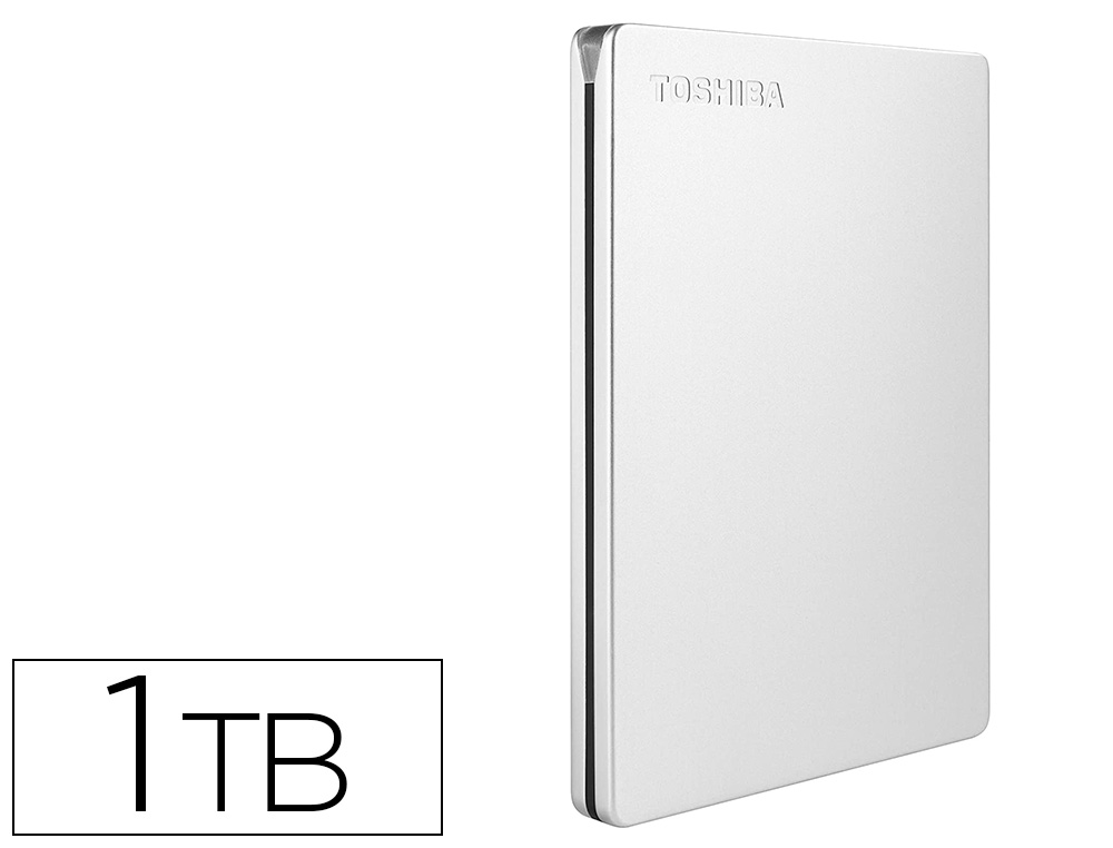 DISCO DURO EXTERNO TOSHIBA CANVIO SLIM HDD 2,50\" 5.000 MBIT/S USB 3.0 1 TB COLOR BLANCO