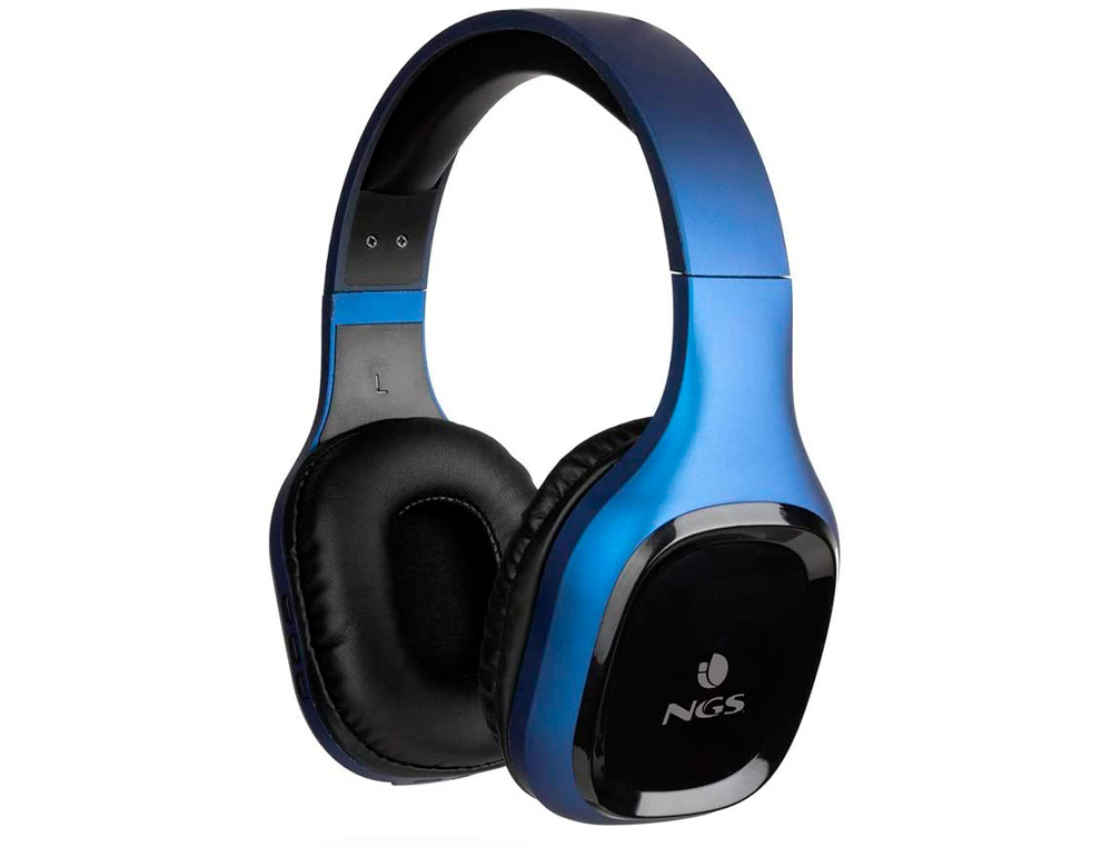 AURICULAR NGS ARTICA SLOTH BLUETOOTH 5.0 CON MICROFONO DIADEMA AJUSTABLE BATERIA 10 HORAS COLOR AZUL