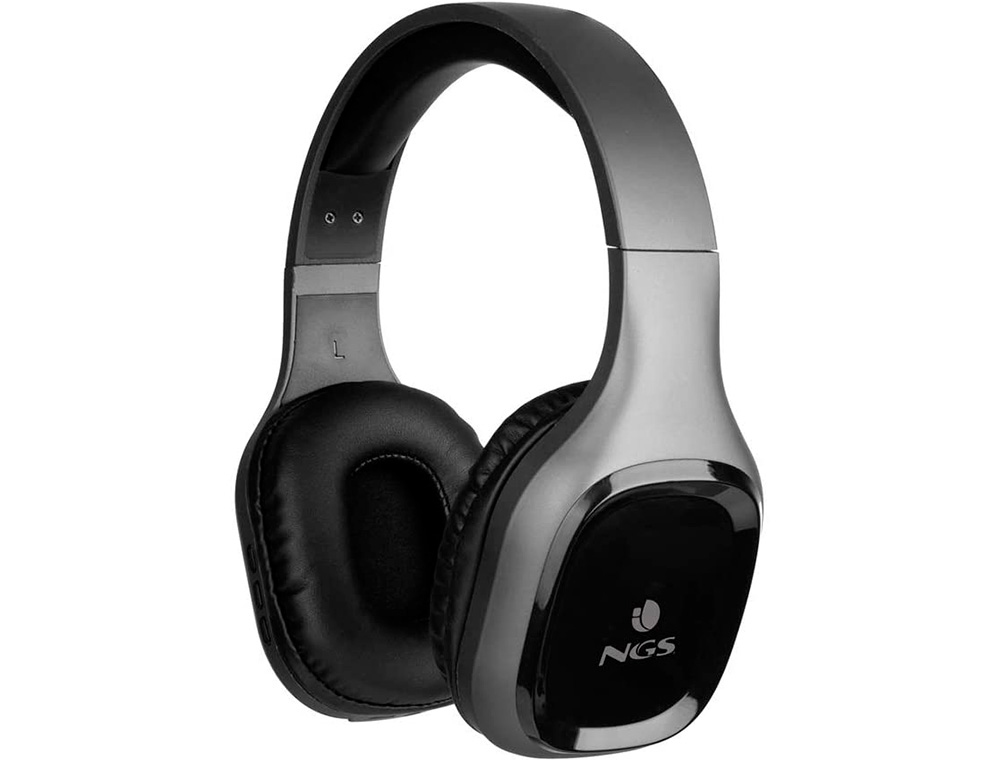 AURICULAR NGS ARTICA SLOTH BLUETOOTH 5.0 CON MICROFONO DIADEMA AJUSTABLE BATERIA 10 HORAS COLOR NEGRO