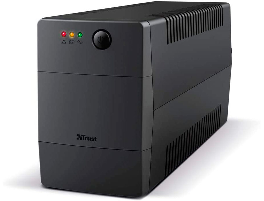 SAI TRUST PAXXON BATERIA 800 VA CON 2 TOMAS CORRIENTE FUNCION AVR