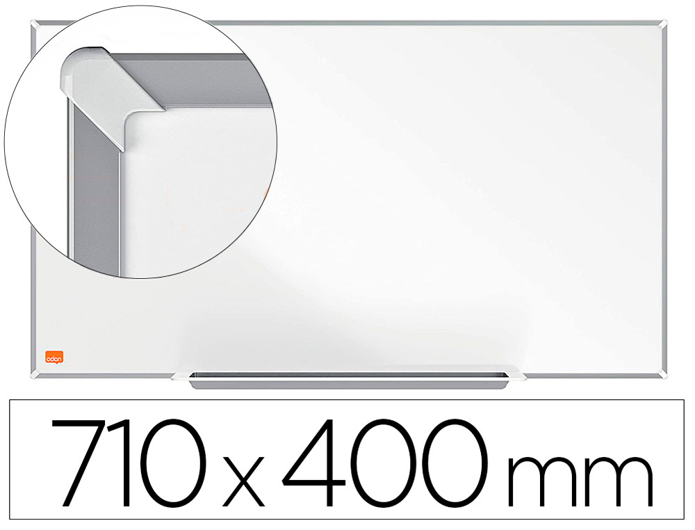 PIZARRA BLANCA NOBO IP PRO 32\" LACADA MAGNETICA 710X400 MM