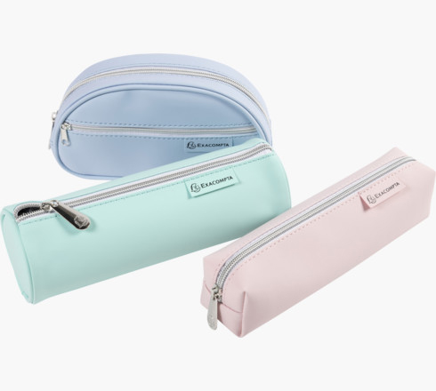 BOLSO ESCOLAR EXACOMPTA AQUAREL GOMA 3 FORMAS COLORES SURTIDOS