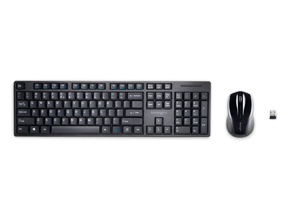 SET TECLADO Y RATON INALAMBRICO PRO FIT QWERTY NEGRO