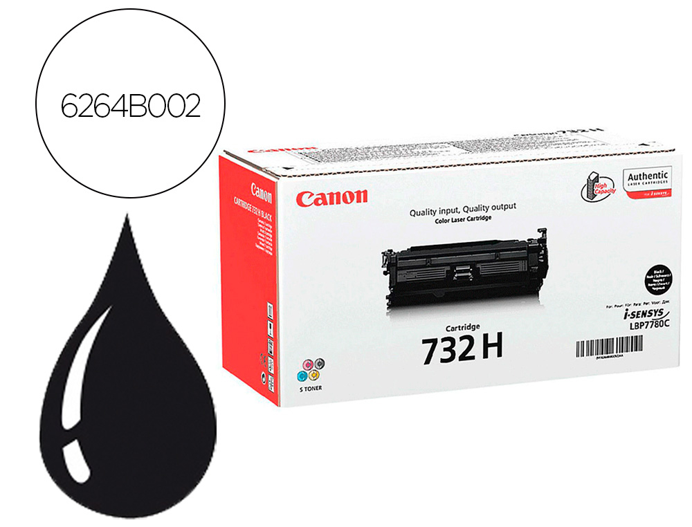 TONER CANON 732B HC LBP7780 NEGRO