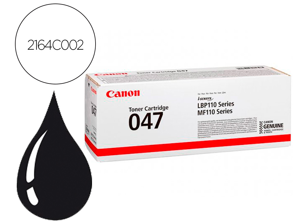 TONER CANON 047 1600P ISENSYS LBP112 NEGRO