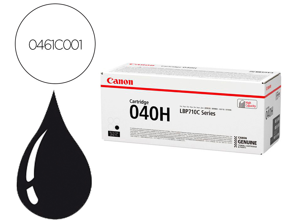 TONER CANON 040HBK ALTA CAPACIDAD LBP710 LBP712 NEGRO