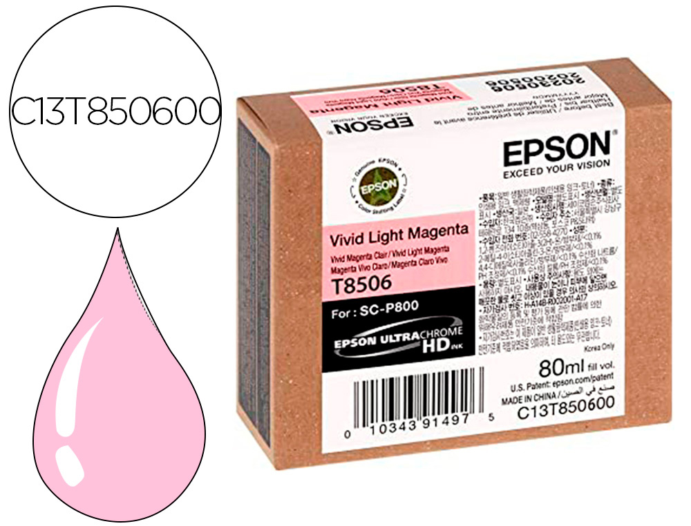 INK-JET EPSON SURECOLOR SC-P800 MAGENTA CLARO