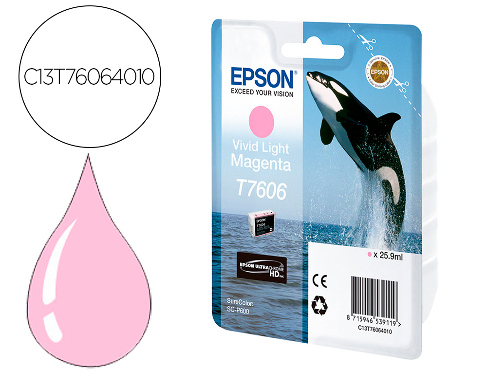 INK-JET EPSON SURECOLOR SC-P600 MAGENTA VIVO CLARO