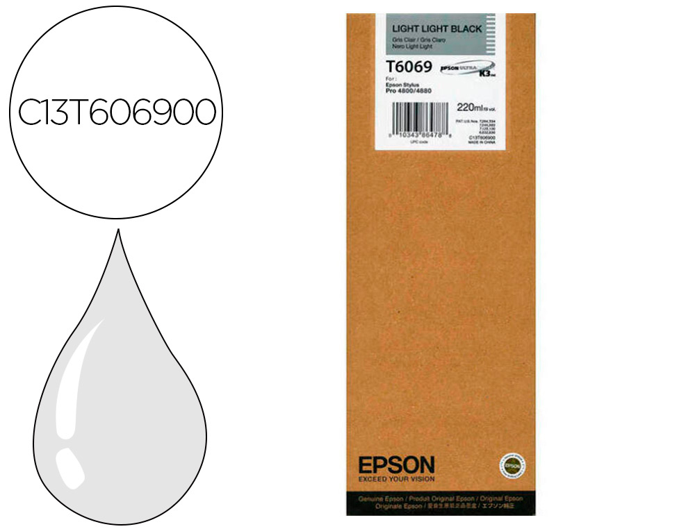 INK-JET EPSON GF STYLUS PRO 4880/4800 NEGRO MAS CLARO