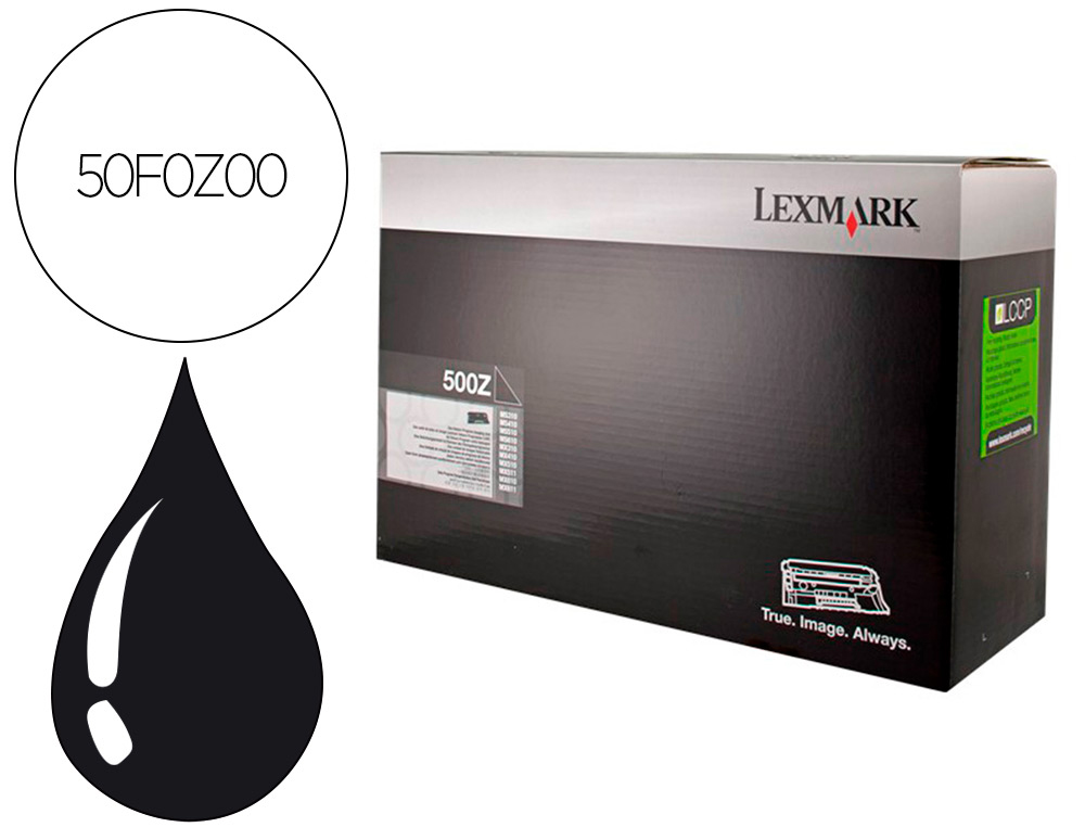 TAMBOR LEXMARK 50F0Z00 NEGRO 60000 PAGINAS