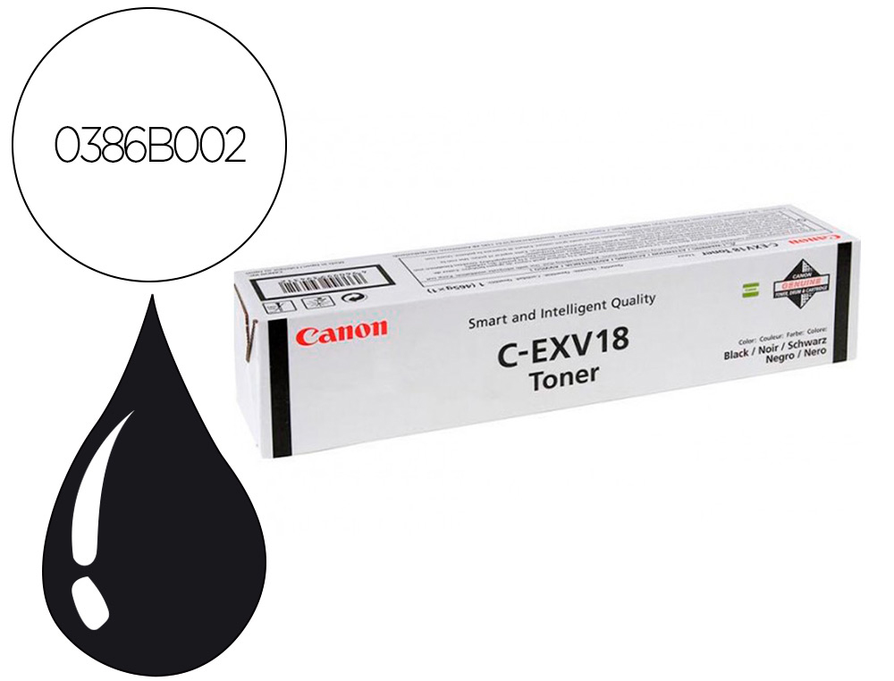 TONER CANON EXV18 IR1018 IR1020 IR1022 NEGRO