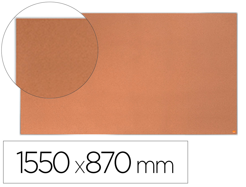 TABLERO DE ANUNCIOS NOBO IMPRESSION PRO CORCHO FORMATO PANORAMICO 70\" 1550X870 MM