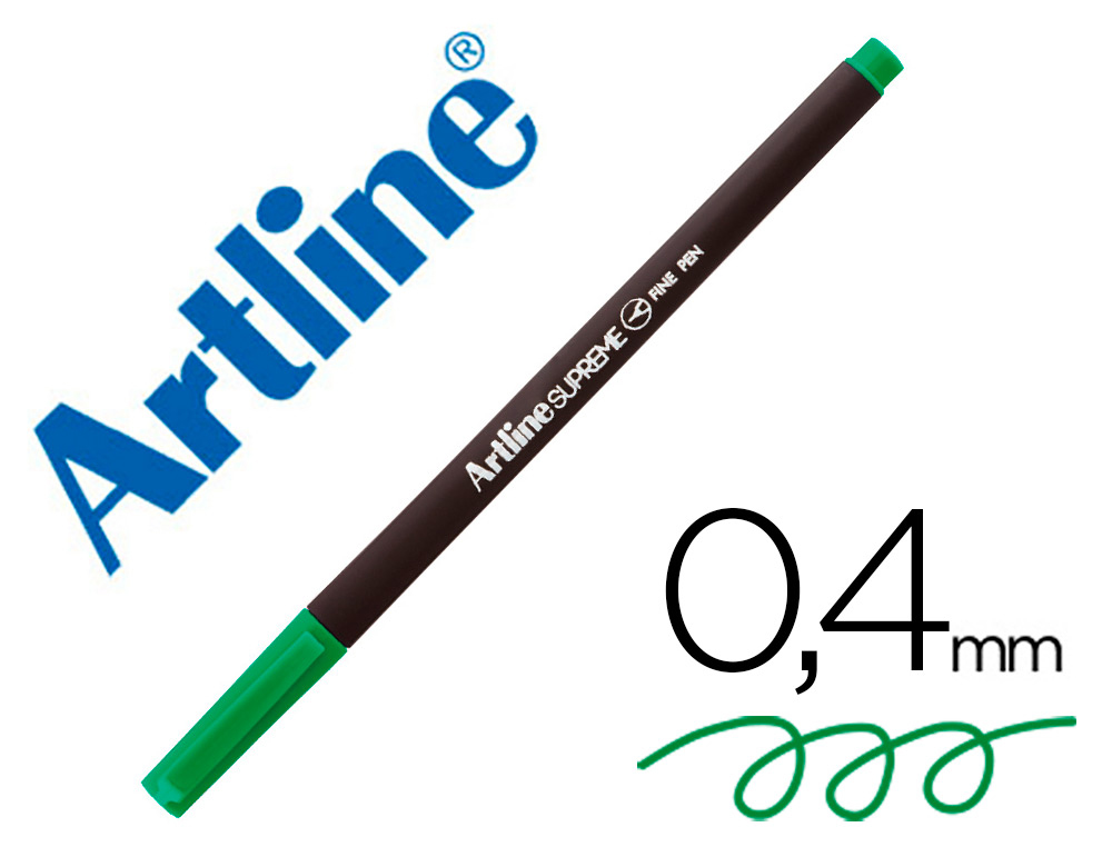 ROTULADOR ARTLINE SUPREME EPFS200 FINE LINER PUNTA DE FIBRA VERDE 0,4 MM