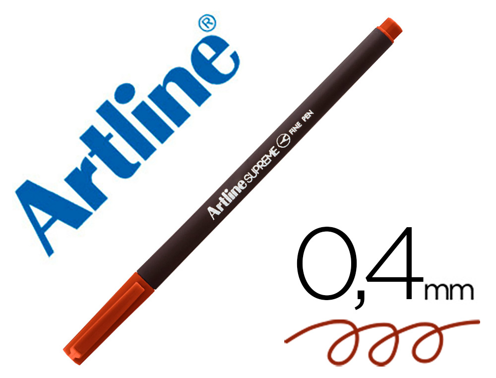 ROTULADOR ARTLINE SUPREME EPFS200 FINE LINER PUNTA DE FIBRA MARRON 0,4 MM