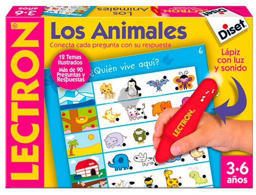 [63883] JUEGO DISET DIDACTICO LECTRON LAPIZ LOS ANIMALES