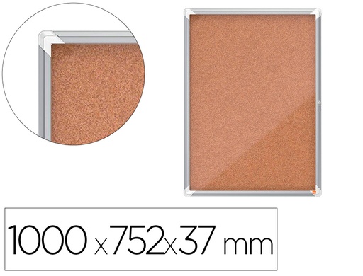 [1902564] VITRINA DE ANUNCIOS NOBO PREMIUM PLUS CORCHO 9 X DIN A4 1000X752X37 MM