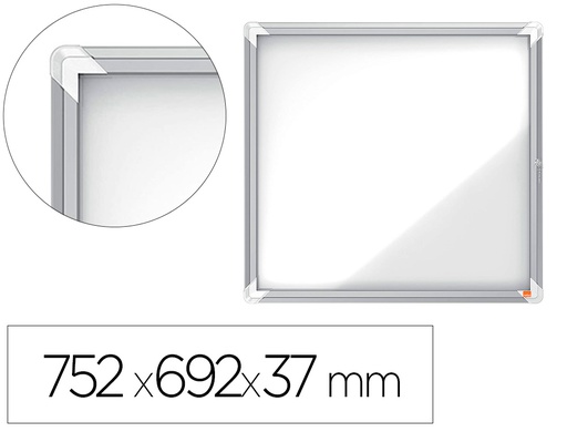 [1902558] VITRINA DE ANUNCIOS NOBO PREMIUM PLUS MAGNETICA 6 X DIN A4 752X692X37 MM
