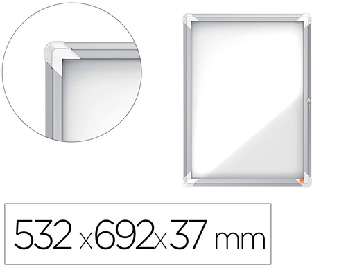 [1902557] VITRINA DE ANUNCIOS NOBO PREMIUM PLUS MAGNETICA 4 X DIN A4 532X692X37 MM