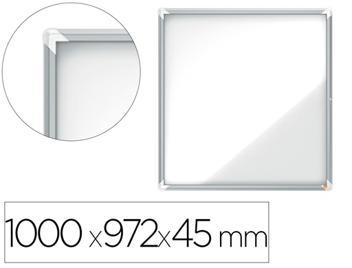 [1902581] VITRINA DE ANUNCIOS NOBO PREMIUM PLUS MAGNETICA DE EXTERIOR 12 X DIN A4 1000X972X45 MM