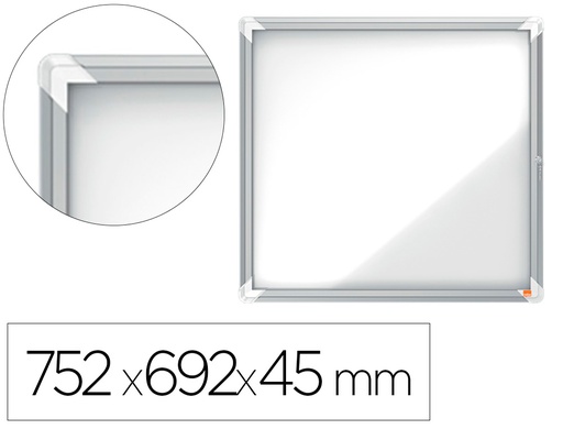 [1902578] VITRINA DE ANUNCIOS NOBO PREMIUM PLUS MAGNETICA DE EXTERIOR 6 X DIN A4 752X692X45 MM