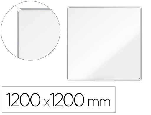 [1915169] PIZARRA BLANCA NOBO PREMIUM PLUS MELAMINA 1200X1200 MM