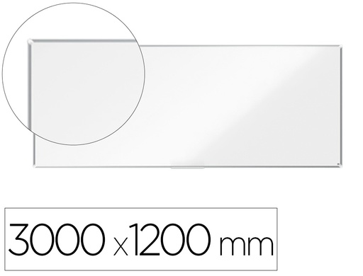 [1915165] PIZARRA BLANCA NOBO PREMIUM PLUS ACERO LACADO MAGNETICA 3000X1200 MM