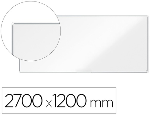 [1915164] PIZARRA BLANCA NOBO PREMIUM PLUS ACERO LACADO MAGNETICA 2700X1200 MM