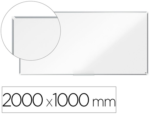 [1915162] PIZARRA BLANCA NOBO PREMIUM PLUS ACERO LACADO MAGNETICA 2000X1000 MM