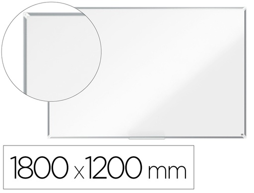 [1915161] PIZARRA BLANCA NOBO PREMIUM PLUS ACERO LACADO MAGNETICA 1800X1200 MM