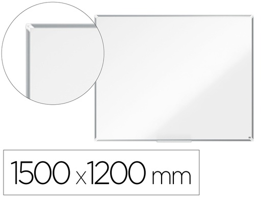 [1915159] PIZARRA BLANCA NOBO PREMIUM PLUS ACERO LACADO MAGNETICA 1500X1200 MM