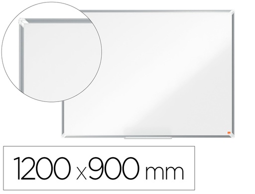 [1915156] PIZARRA BLANCA NOBO PREMIUM PLUS ACERO LACADO MAGNETICA 1200X900 MM