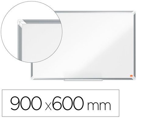 [1915155] PIZARRA BLANCA NOBO PREMIUM PLUS ACERO LACADO MAGNETICA 900X600 MM