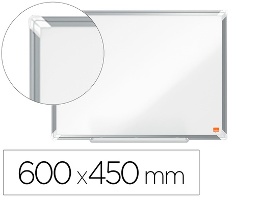 [1915154] PIZARRA BLANCA NOBO PREMIUM PLUS ACERO LACADO MAGNETICA 600X450 MM