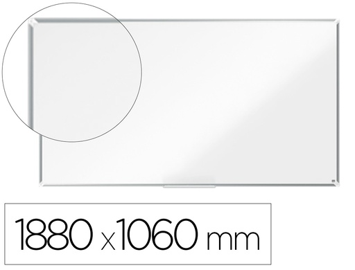 [1915374] PIZARRA BLANCA NOBO PREMIUM PLUS ACERO LACADO FORMATO PANORAMICO 85\" MAGNETICA 1880X1060 MM