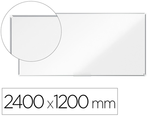 [1915151] PIZARRA BLANCA NOBO PREMIUM PLUS ACERO VITRIFICADO MAGNETICA 2400X1200 MM