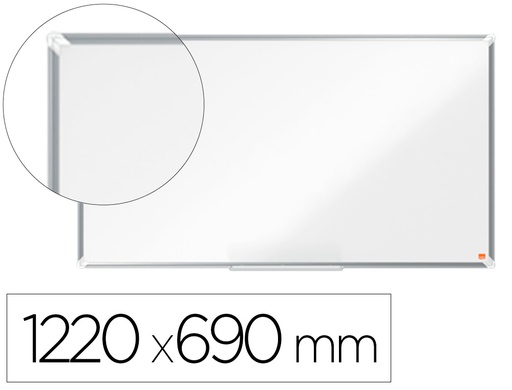 [1915367] PIZARRA BLANCA NOBO PREMIUM PLUS ACERO VITRIFICADO FORMATO PANORAMICO 55\" MAGNETICA 1220X690 MM