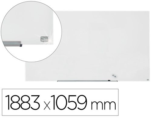 [1905178] PIZARRA BLANCA NOBO IMPRESSION PRO CRISTAL 85\" MAGNETICA 1883X1059 MM