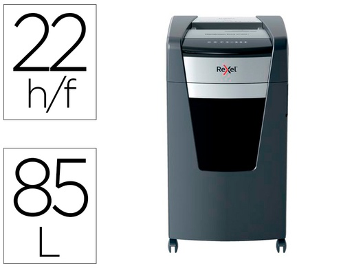 [2021422XEU] DESTRUCTORA DE DOCUMENTOS REXEL MOMENTUM EXTRA XP422+ CAPACIDAD CORTE 22 H P4 DESTRUYE GRAPAS CLIPS CD Y