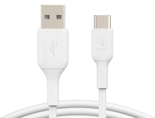 [CAB001BT1MWH] CABLE BELKIN CAB001BT1MWH USB-C A USB-A BOOS CHARGE LONGITUD 1 M COLOR BLANCO